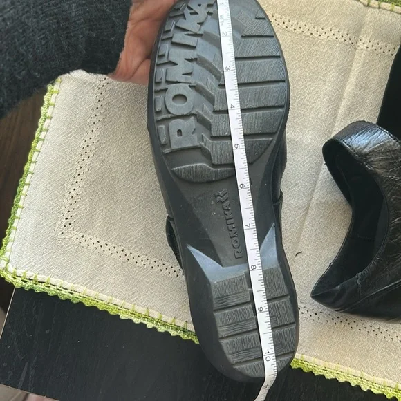 Romika Women's Black Mary Jane Shoes 9.5/41 - Picture 7 of 9